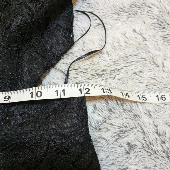 NEW Dundas Jumpsuit Black Halter Cutouts Embellished Open Back Lace Wide Pants - Picture 7 of 12